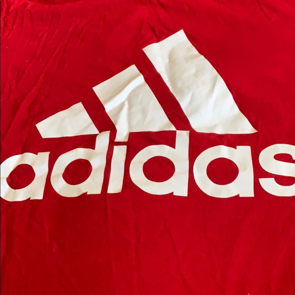 Red Adidas Go-To Tee - Picture 2 of 3